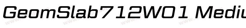 GeomSlab712W01 Mediu字体转换